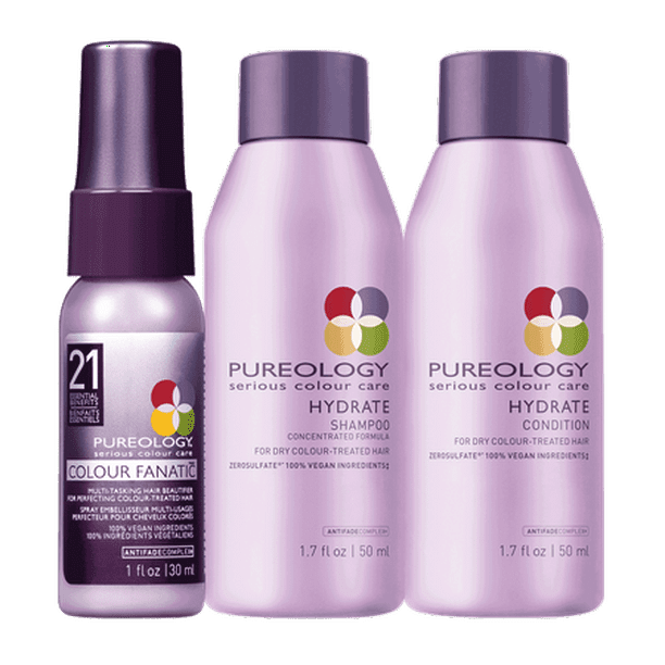 Pureology Pureology Hydrate Travel Set Shampoo 1.7oz, Conditioner 1