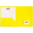 thumbnail image 5 of JAM Paper Plastic 2 Pocket POP Folders, School Folders, Yellow, Bulk 48/Pack, 5 of 5
