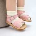 thumbnail image 6 of Baby Girls Boys Shoes Soft Anti-Slip Sole Newborn First Walkers Star High Top Canvas Denim Unisex Infant Sneaker, 6 of 7