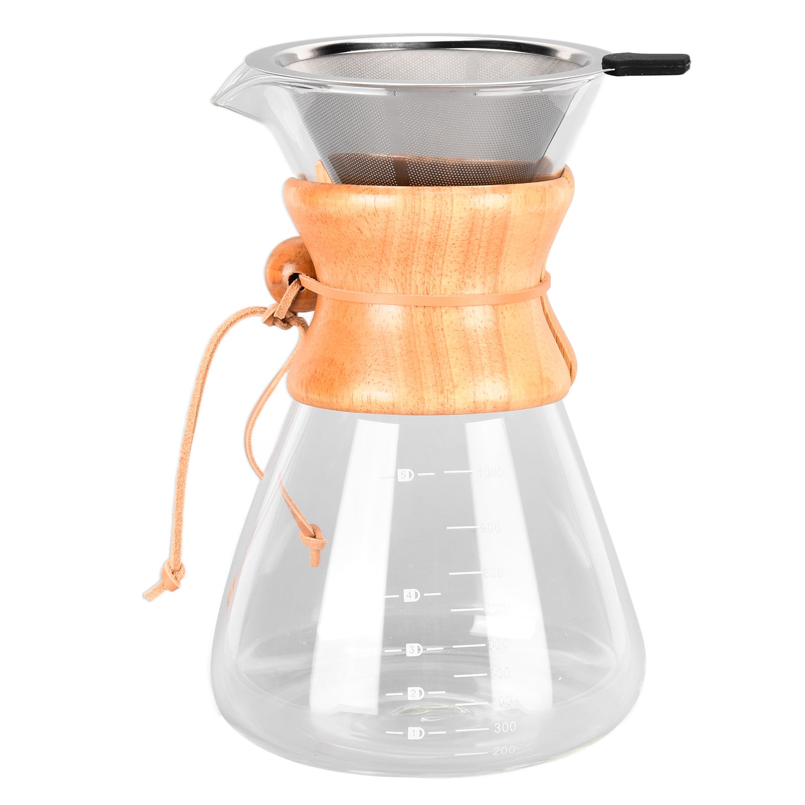 Heat Resistance Coffee Pot Dripper with Doublelayer Stainless Steel