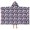 Dark Purple Cartoon, variant on Colorful Stripe Unicorn Pattern Hooded Bath Towel,50"x30" for Ages 3 To 12 Kids, Quick Dry Lightweight Soft Microfiber Hood Beach Towel Cover Up for Kids