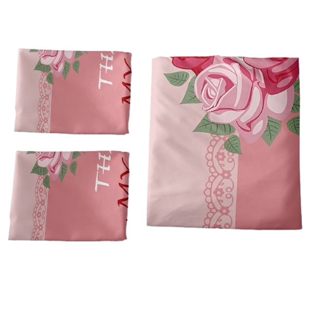 Sofa Vama Ropa de Cama Juego de cama de tres piezas Serie Día de la Madre Dormitorio Decoración del hogar Juego de cama de tres piezas for Navideño