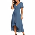 thumbnail image 2 of Dxzfnsa Women Casual Summer Floral Maxi Sundress V Neck Bow Tie Flowy Boho Beach Long Dress 2026 S-2XL, 2 of 6