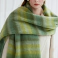 thumbnail image 4 of WREESH Women's Fashionable Soft Skin-Friendly Blanket Scarf, Warm Thick Wool Winter Comfort Green, 4 of 8