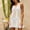 White, variant on Women's V-Neck Sleeveless Crochet Knit Beach Dress, Hollow Out Fishnet Bikini Cover-Up, Lightweight Swimwear for Pool, Beach, Vacation and Casual Wear Blue M