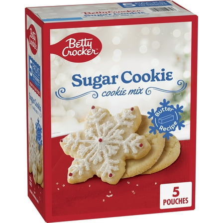 Betty Crocker Sugar Cookie Mix, 5 Packs, Makes 110 Cookies, 5 lb. 7.5 oz.
