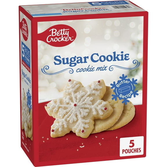 Betty Crocker Sugar Cookie Mix, 5 Packs, Makes 110 Cookies, 5 lb. 7.5 oz.