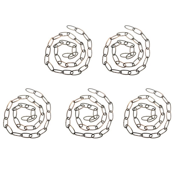 5pcs 1M Heavy Duty Chain for Vintage Chandelier Hanging Lamp,Red Bronze