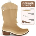 thumbnail image 3 of Ecetana Cowboy Boots for Women Western Booties Comfort Riding Rivet Mid Calf Boots, 3 of 7
