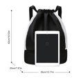 thumbnail image 4 of Mochila con cordón, correa ajustable, Bolso informal para ejercicio físico, deportes, yoga, 4 of 9