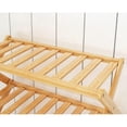 thumbnail image 2 of 3-Layer Shoe Place, Folding Shoe Place In Bamboo, Suitable for Home, Living Room, Balcony 40 Cm Length, 2 of 5
