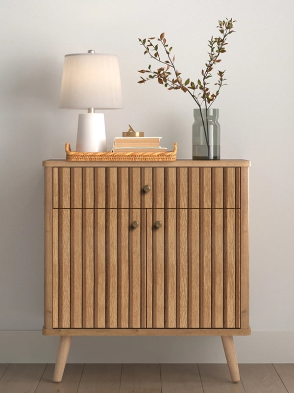 Arthome 17''x393'' Wood Slat Wallpaper ,Peel and Stick Self Adhesive Wood Wallpaper PVC Vinyl Decorative Removable Wallpaper Waterproof Faux Wood Grating Stripe Contact Paper for Living Room Bedroom