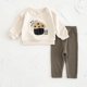 thumbnail image 1 of Spring Baby Clothes Set 0-3Y Cute Cartoon Hoodie+Striped Pants 2Pcs for Boys Girls Toddler Pullover Suit Childrens Casual Outfit, 1 of 6