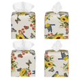 thumbnail image 2 of Goofa Bird Sunflowers Tissue Box Cover PVC Leather Tissue Holder Square Facial Tissue Case Facial Paper Organizer Dispenser for Bathroom, Vanity Countertop, 2 of 8