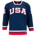 thumbnail image 2 of Brett Hull Autographed Team USA Custom Hockey Nation Jersey, 2 of 3