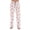 Pink, variant on Halloween Pajama Pants Women's Drawstring Lounge Bottoms, Cute Ghost & Pumpkin Print Loose Fit Sleepwear Trousers, Soft Elastic Waist Leggings, 1 Pc Black L