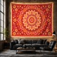thumbnail image 6 of Floral Mandala with Abundant Garden Blooms, Whimsical Boho for Bohemian Decor Enthusiasts, Vibrant Botanical Wall Art, Housewarming Gift, Tapestry Wall Hanging for Bedroom and Living Room, 6 of 7