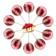 10ct. Cherry Cheesecake Cream Swirl Lollipop Bag