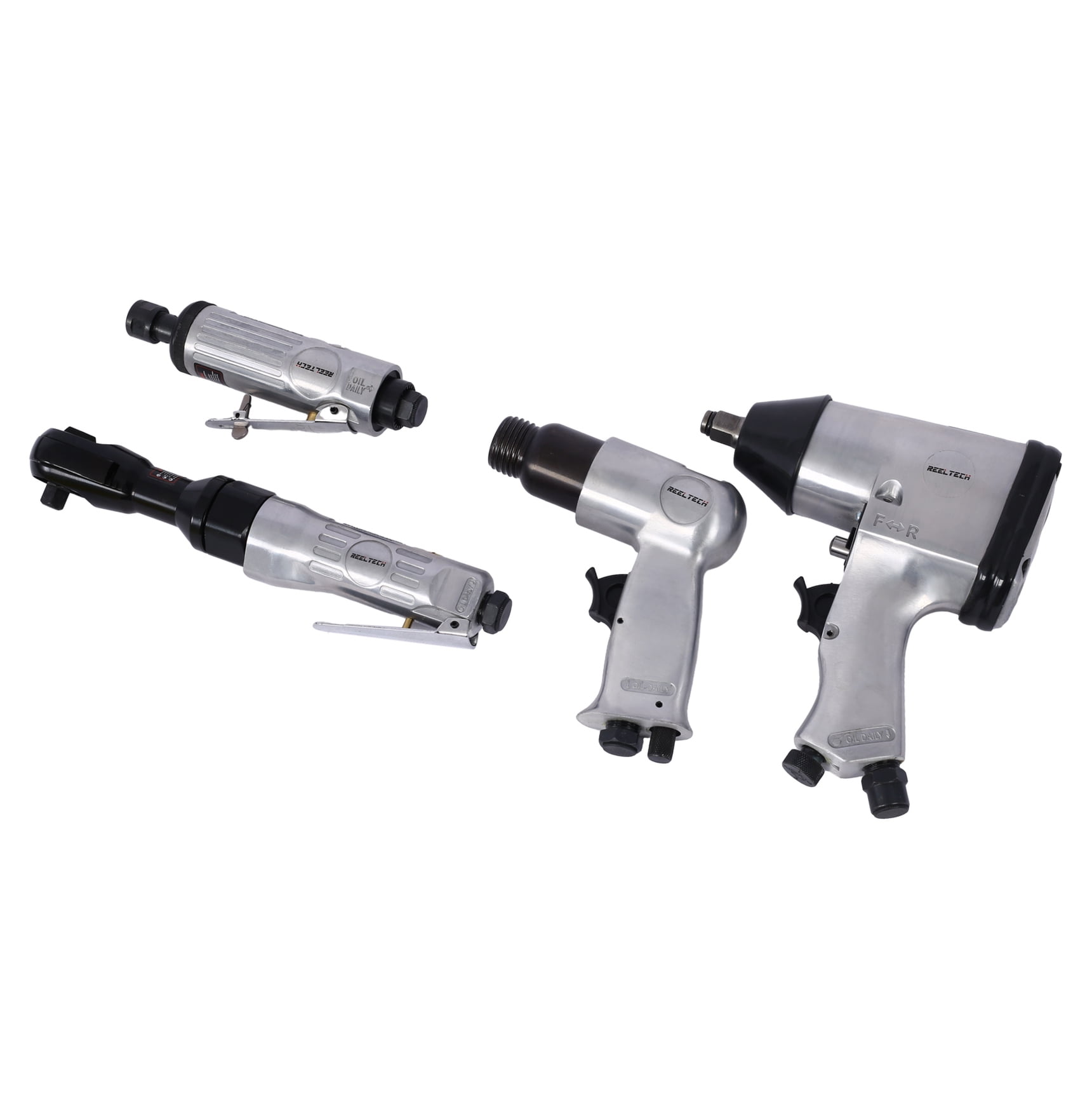 Air Tool Kit 71 Piece - Impact Wrench, Ratchet, Grinder, Hammer - Pneumatic Tools Set with Case
