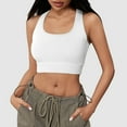 thumbnail image 2 of OSOLU Women Yoga Sports Bra With High Support And Feel Workout Sports High Support Comfortable Bralettes White M, 2 of 7