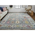 thumbnail image 3 of Feizy Karina Traditional Persian, Blue/Gray/Red, 1'6" x 1'6" Swatch Easy Care Stain Resistant Fade Resistant Persian Bordered Design Carpet for Living Dining Bed Room, 3 of 7