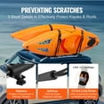 thumbnail image 6 of VEVOR Kayak Roof Rack 1 Pair J-Bar, Soft Roof Rack, Top Mount Tie Down, Carrier for kayak, Surf Board, Canoe, SUP, Ski Board, Mount on Car, SUV, Truck, 2 Kayaks, 6 of 9