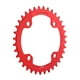 thumbnail image 2 of Piezas de reparación para cadena de bicicleta de montaña de acero de una sola biela (32/34/36/38T BCD 104, rojo, 36T), 2 of 11