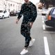 thumbnail image 2 of Traje de suéter de otoño O-cuello de manga larga Traje deportivo de ocio Ropa de hombre Pompotops  oipoqjl8664, 2 of 5
