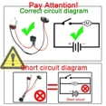 thumbnail image 2 of Kit de motores de corriente continua EUDAX, minimotor eléctrico para pasatiempos, 3 V-12 V, 2500 RPM, 2 of 9