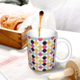 thumbnail image 3 of Yiaed Polka Dot Print Ceramics Coffee,Large Handle Design,Extra Large Tea and Coffee Cup for Office and Home Mugs, 3 of 6