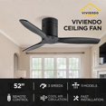 thumbnail image 2 of Viviendo 52 Inch 4 Blade Ceiling Fan 220, 2 of 5
