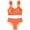 Z6-Orange, variant on Girls' Two-Piece Swimsuit Set Tween Girls Swimsuits 2 Piece Bikini Sets with Chest Pad 5-9Y 10-14Y(Orange,7-8 Years)