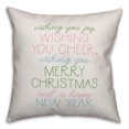 thumbnail image 2 of Creative Products Wishing you joy and cheer 16x16 Spun Poly Pillow, 2 of 3