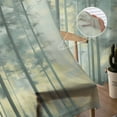 thumbnail image 5 of Forest Pine Tree Sheer Curtains 72 Inches Long 2 Panels Set, Window Sheer Curtains for Living Room/Bedroom, Green Oil Painting Natural Scenery Light Filtering Rod Pocket Curtain 52'' x 72'' x 2, 5 of 7