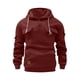 thumbnail image 4 of AUNVITO Women's Solid Color Hooded Sweatshirt Casual Pullover with Drawstring Long Sleeve Comfortable and Trendy, 4 of 4