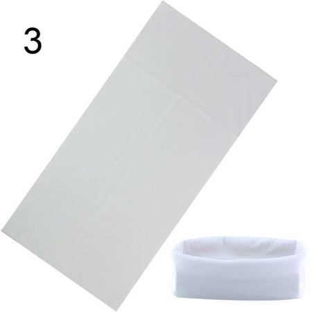 NUZYZ Outdoor Fishing Hiking Solid Color Neck Gaiter Headband Face Cover Bandana Scarf 3#
