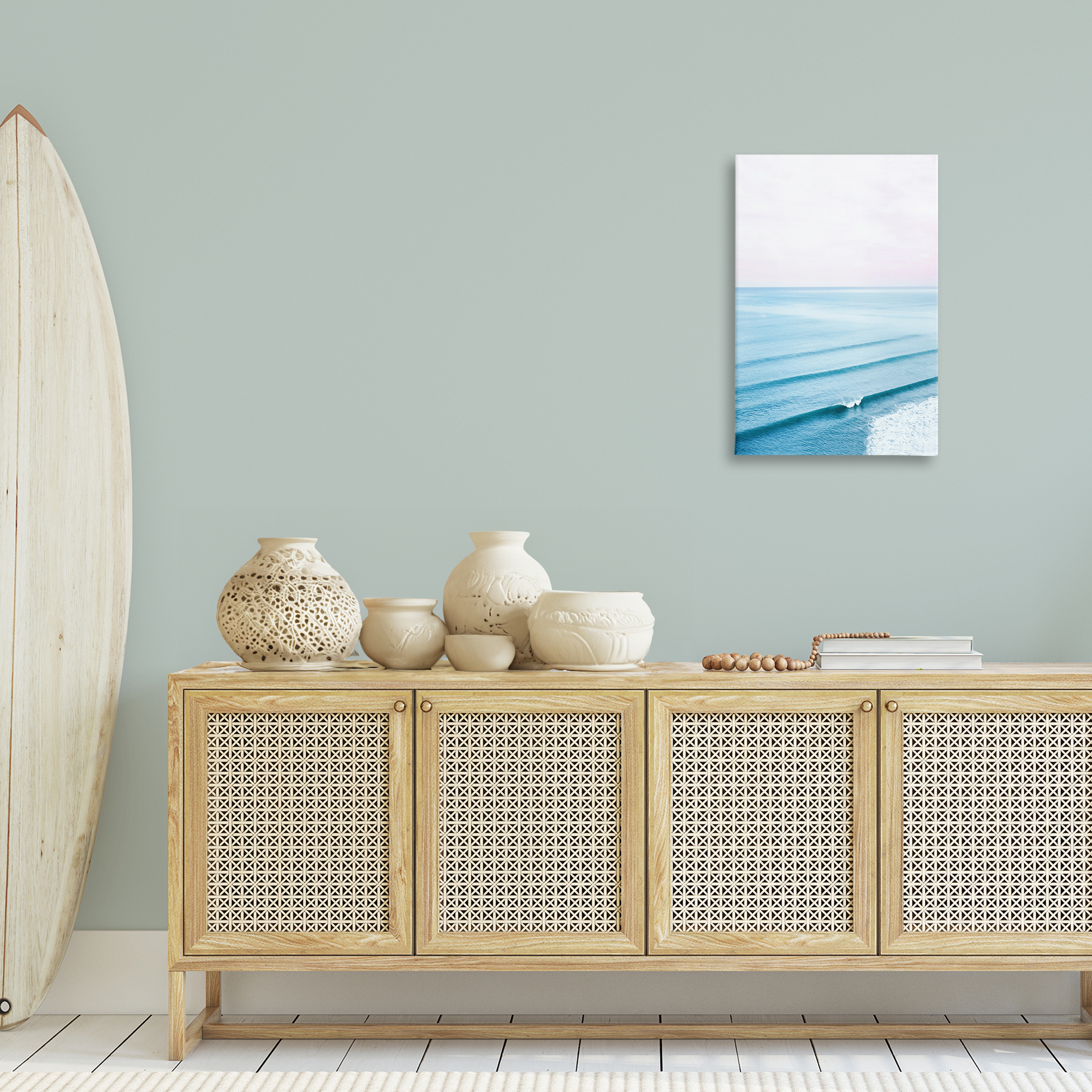 Stupell Industries Coastal Breaking Wave Nautical & Beach Photography Wrapped Canvas Art Print Wall Art, 20 x 30
