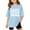 Light Blue, variant on WOYY Toddler Girls Oversized T-Shirt Letter Print Short Sleeve T Shirt, Black