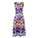 thumbnail image 4 of Vestido largo con bolsillo con cordones y estampado de rayas con cuello en V sin mangas casual para mujer Fridja  hjkh5668, 4 of 8