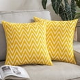 thumbnail image 3 of Juego de 2 fundas de almohadas decorativas bordadas, almohadas decorativas, almohadas decorativas sin insertos de cojín incluidos 18x18 (amarillo) Ofspeizc CZJJ-ZC58-1, 3 of 8