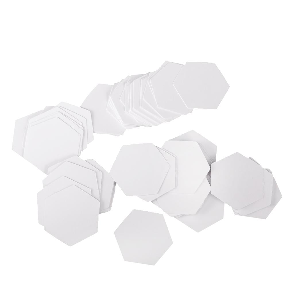 Sharplace 5 Pieces Handmade Hexagon Acrylic Quilt Templates DIY Quilting Supplies Assorted Sizes 
