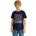 thumbnail image 4 of Gelikeya 100 Days of School Shirt Kids Short Sleeve Summer Tee Shirts Casual Number Printed Activewear Tops Boys Girls Clothes Navy, 10-11 Years, 4 of 8