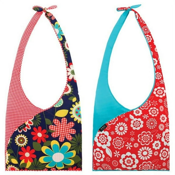 Envirosax Set of 2 Slingsax Bag, Gingham & Blue