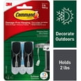 thumbnail image 2 of Command Outdoor 2 lb Capacity Stainless Steel Toggle Hooks, Decorate Damage-Free, Water-Resistant Adhesive 17065S-AWES, 2 of 8