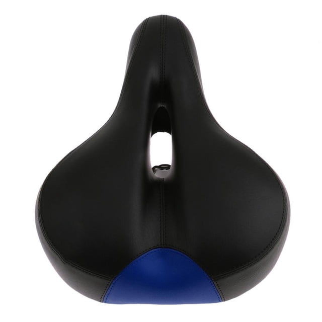 Almohadilla de Ciclismo Macarena 1x Asiento de Silla Hueca Bicicleta Azul + Negro