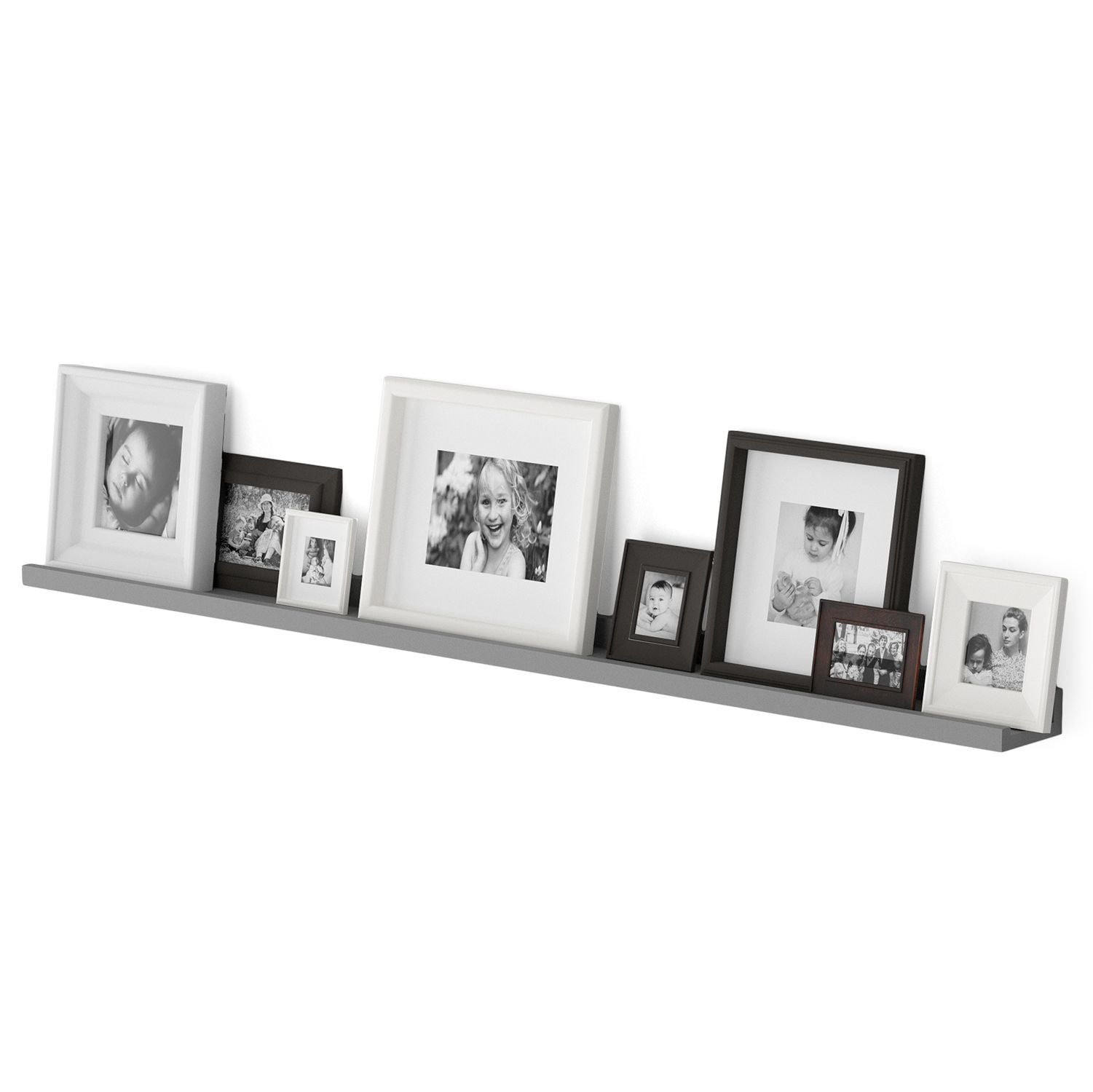 46" Floating White Wall Shelf Picture Display Ledge Wall Mount Shelves Storage 