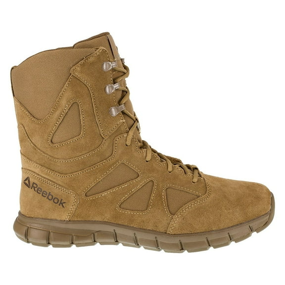 Reebok Work Men's 8" Sublite Cushion Soft Toe Tactical Boot with Side Zipper Coyote - RB8808