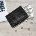 thumbnail image 4 of Zznnkj Women's Small Bifold Wallet, Compact PU Leather Credit Card Holder with Zipper Coin Pocket, Multi-Slot Slim Wallet for Cash, Cards, and Lipstick, 4 of 6