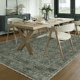 thumbnail image 2 of BERTHMEER 8'x10' Area Rugs for Living Room Bedroom Gray Vintage Carpets Office Machine Washable Farmhouse Dining Room Oriental Rugs Non Slip Traditional Distressed Rugs, 2 of 8