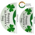 thumbnail image 3 of Coolnut St. Patrick's Day Shamrock Christmas Tree Skirt Tree Skirt for Holiday Party Home Christmas Day Ornaments36", 3 of 6